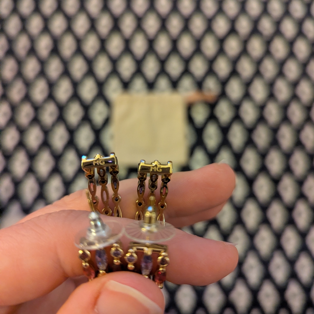 Mignonne Gavigan Gold and Multicolor Earrings - Picture 4 of 4